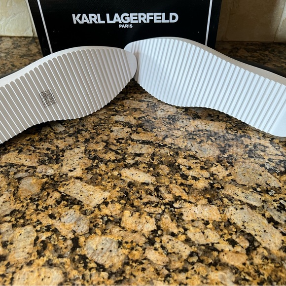 Karl Lagerfield Caralee Cap Toe Slip-on BNIB 10M - Picture 4 of 4